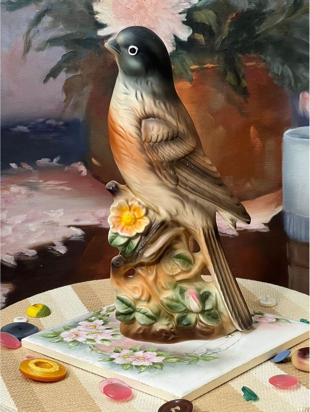 Norleans Hand Painted Bird (Missing sticker)